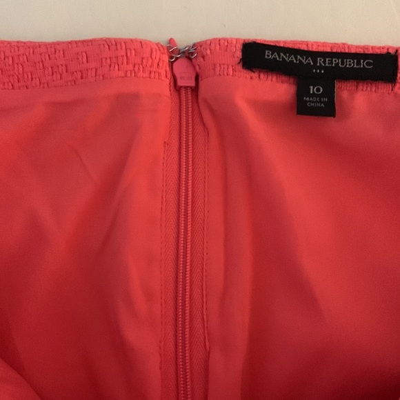 BANANA REPUBLIC- Pink fully lined pencil skirt, cotton blend. 10 - Picture 5 of 10